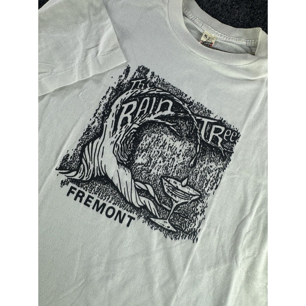 VTG Rain Tree Fremont T Shirt Screen Stars USA 80s Graphic Tee‎ XL